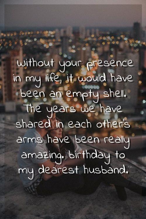 birthday quotes for husband romantic